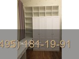 Белая детская мебель с розовыми вставками и антресолью фото 5