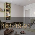 Детская мебель с рабочей зоной и открытыми стеллажами фото 8